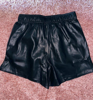 Raelynn HiRise Leather Shorts