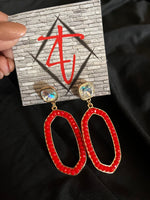 Red Jewel Earrings