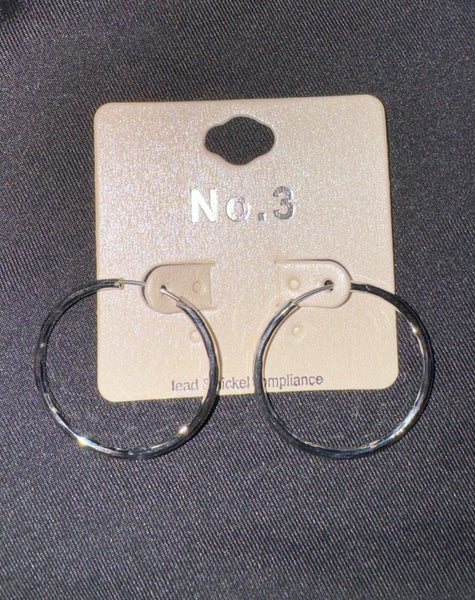 Basic Silver Hoops